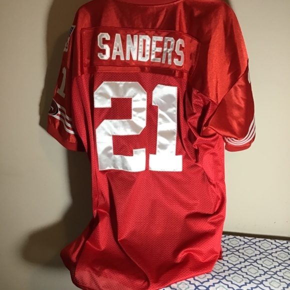🙈#208, Mitchell & Ness, Primetime, Sanders throwback 49ers Jersey, great cond🔥 - Picture 4 of 7